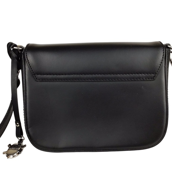 NWOT Italian Black Leather Bag - Picture 5 of 16